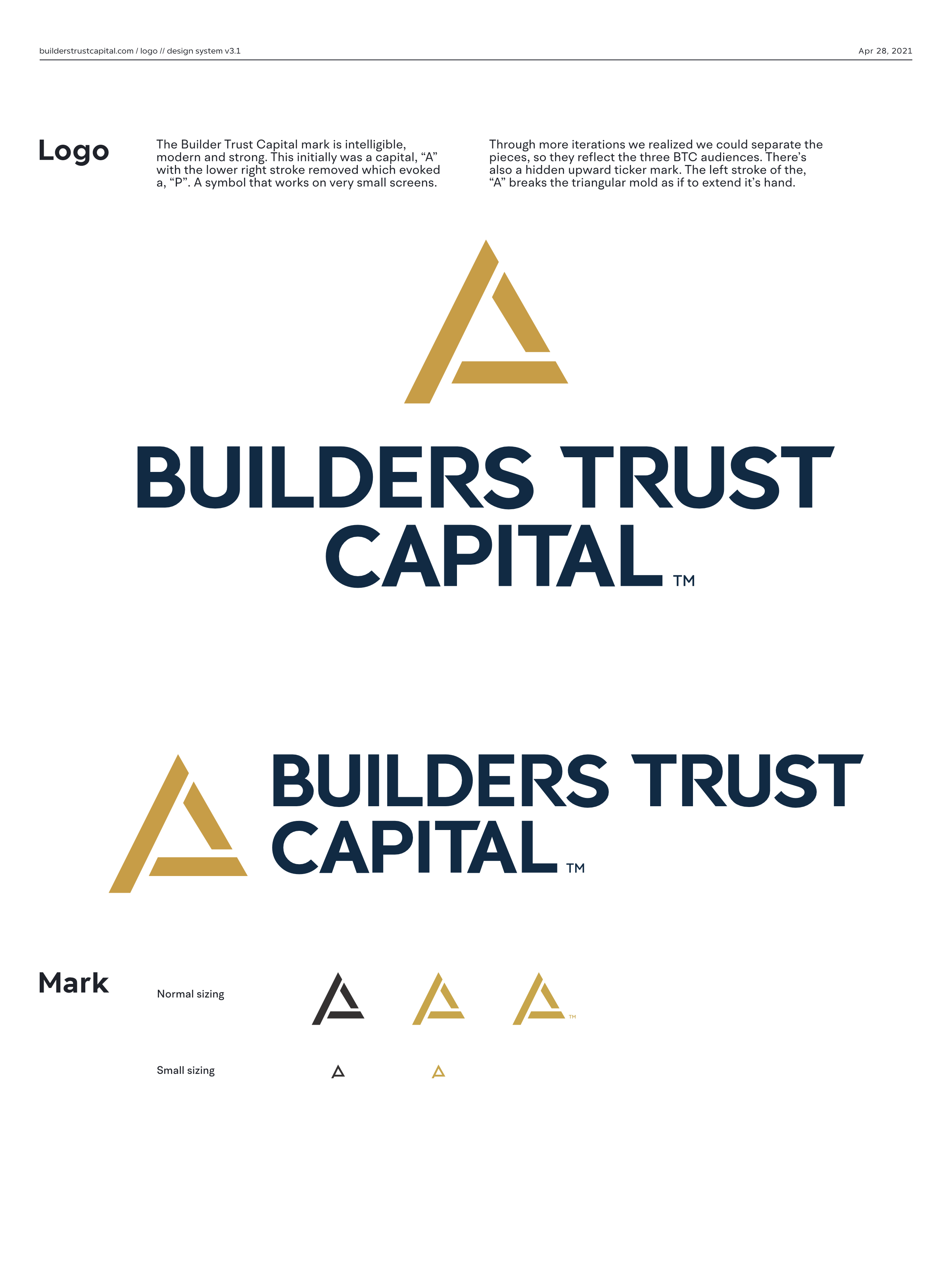 Builders Trust Capital logo guide