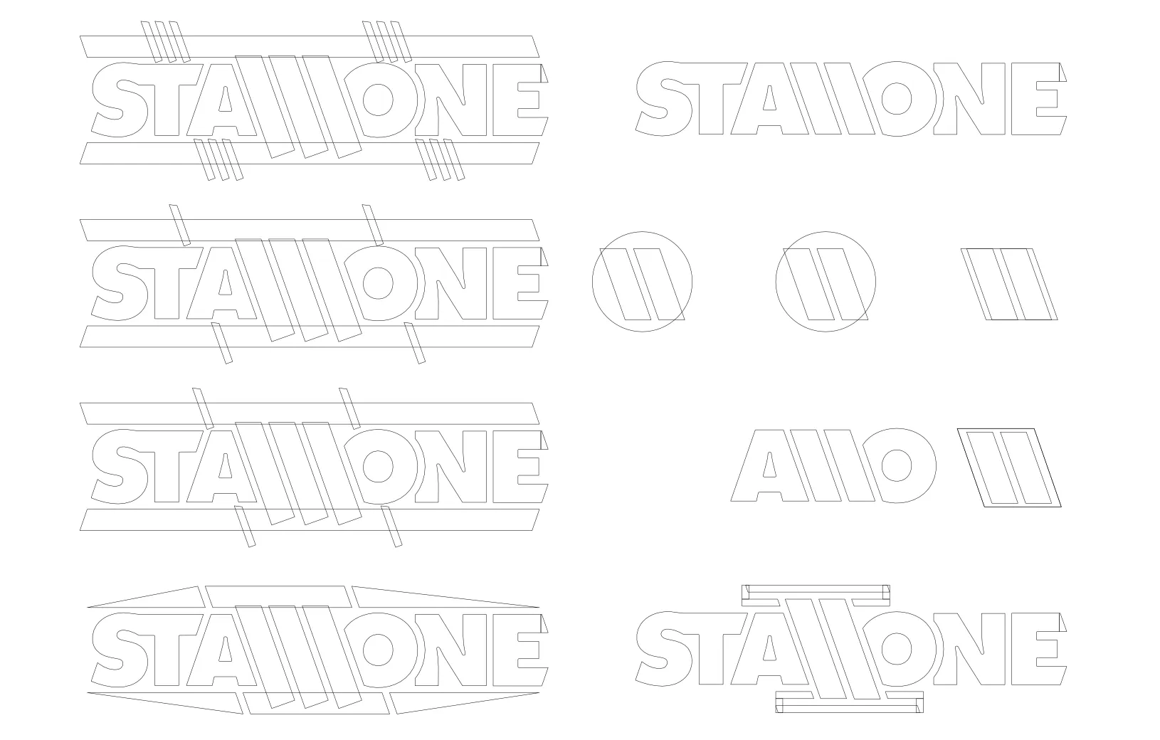 Lines in Affinity Designer from a logo mark by Frank Stallone III