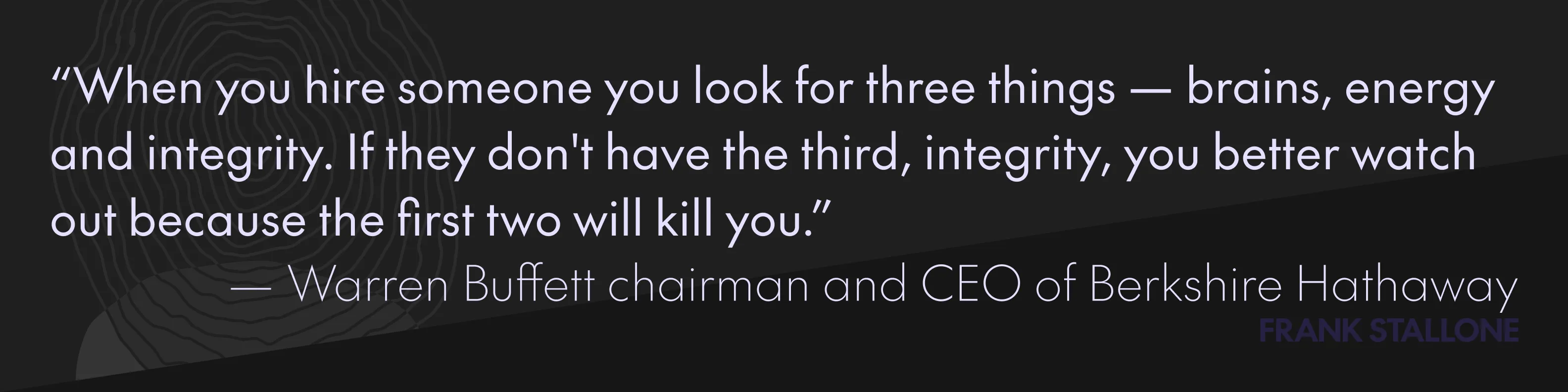 Warren buffett quote